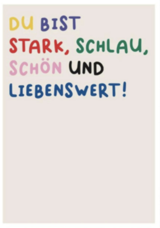 Poster Liebenswert Bunt - 50x70