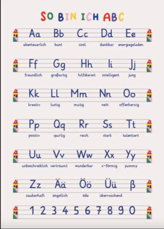Poster So bin ich ABC - 50x70