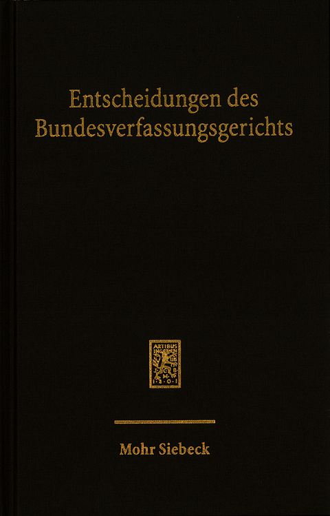 Entscheidungen des Bundesverfassungsgerichts (BVerfGE) - 