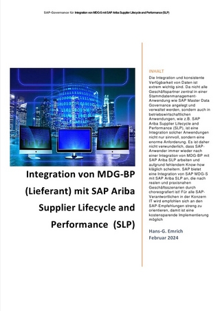 Integration von MDG-BP (Lieferant) mit SAP Ariba Supplier Lifecycle and Performance (SLP)