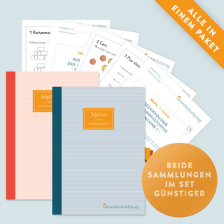 Grundschule - Vorteils-Set: Mathe, 1. Klasse: Wiederholung des Jahresstoffs Teil 1 + 2