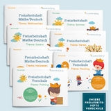 Vorteils-Set: Mit dem Grundschulk&ouml;nig durch die Vorschule - 7 Freiarbeitshefte zum Preis von 6 - Manuela Winter, Diana Wimmer