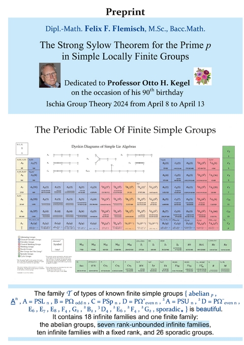 The Strong Sylow Theorem for the Prime p in Simple Locally Finite Groups - Dipl.-Math. Felix F. Flemisch