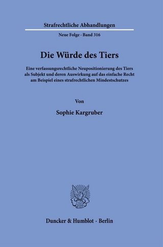 Die Würde des Tiers.