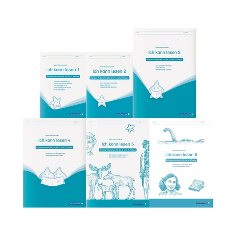 Ich kann lesen 1 bis 6 - im Set - 6 Sch&uuml;lerarbeitshefte 1. bis 4. Klasse - Katrin Langhans