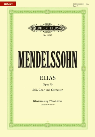 Elias op.70, Klavierauszug