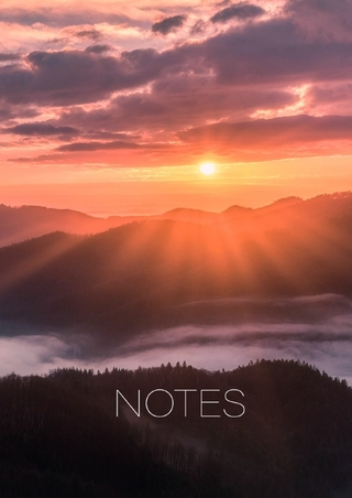 Notizbuch Sonnenuntergang