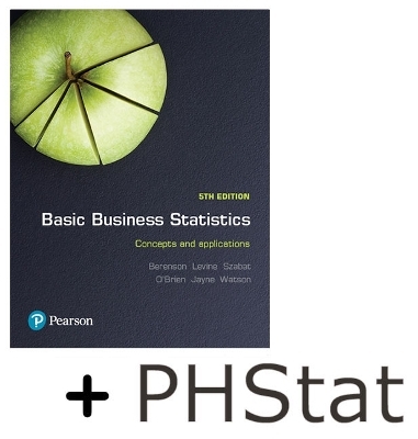 Basic Business Statistics + PHStat for Statistics - Mark Berenson, David Levine, Kathryn Szabat, Martin OBrien, Nicola Jayne
