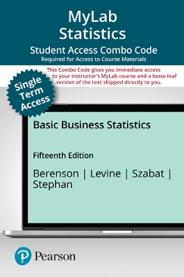 MyLab Statistics with Pearson eText (up to 18-weeks) + Print Combo Access Code for Basic Business Statistics