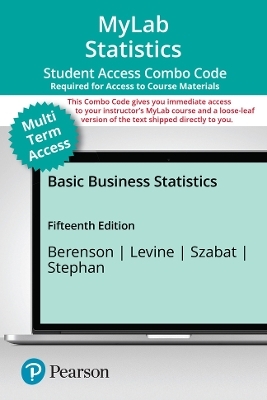 MyLab Statistics with Pearson eText (up to 24 months) + Print Combo Access Code for Basic Business Statistics
