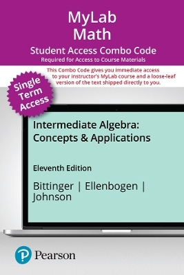 MyLab Math with Pearson eText (up to 18-weeks) + Print Combo Access Code for Intermediate Algebra