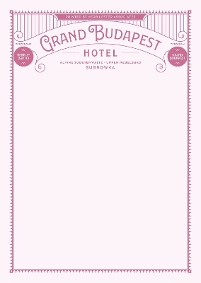 Fictional Hotel Notepads: Grand Budapest Hotel