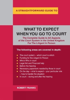 A Straightforward Guide to What to Expect When You Go to Court - Robert Franks