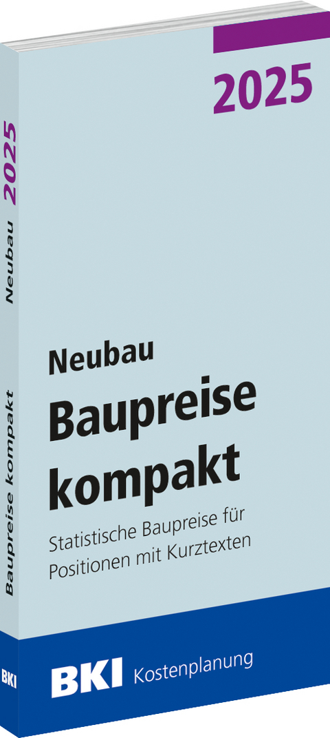 BKI Baupreise kompakt Neubau 2025 - 