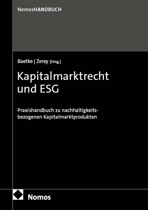 Kapitalmarktrecht und ESG - 