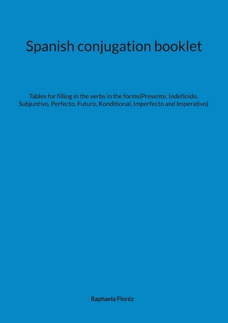 Spanish conjugation booklet
