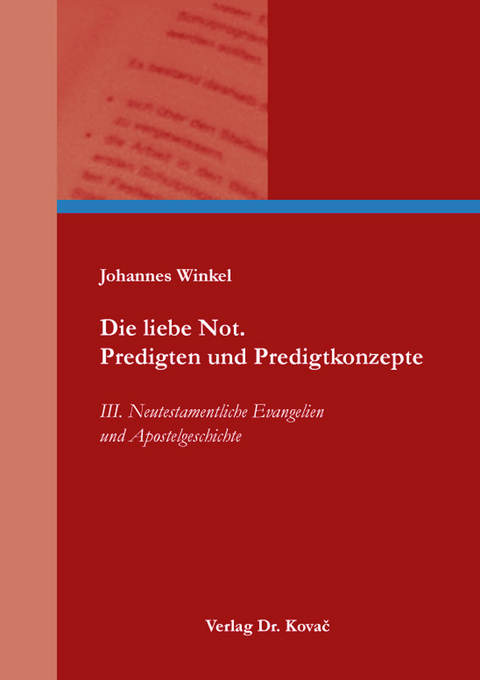 Die liebe Not. Predigten und Predigtkonzepte - Johannes Winkel
