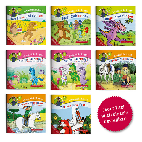 Lamaleicht Lesen Themenset Lesestufe 2