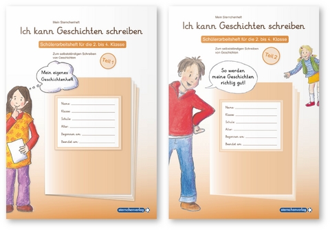 Ich kann Geschichten schreiben Teil 1 und 2 im Set - 2 Sch&uuml;lerarbeitshefte f&uuml;r die 2. bis 4. Klasse - Katrin Langhans