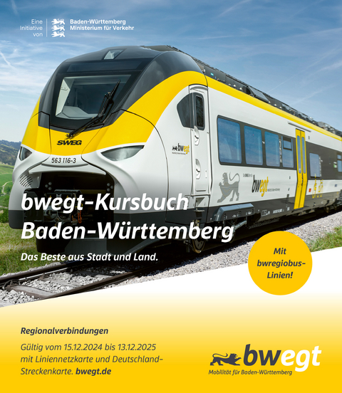 bwegt-Kursbuch Baden-W&uuml;rttemberg 2025