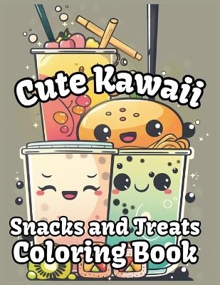 Cute Kawaii Snacks and Treats Coloring Book - Mindful Coloring