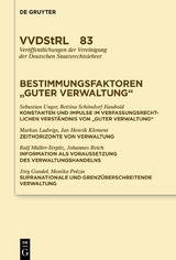 Bestimmungsfaktoren "guter Verwaltung"
