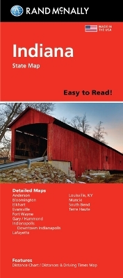 Rand McNally Easy to Read: Indiana State Map -  Rand McNally