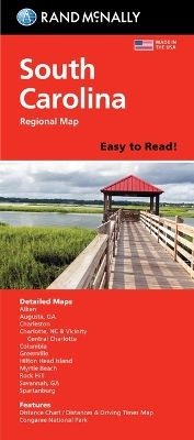 Rand McNally Easy to Read: South Carolina State Map -  Rand McNally