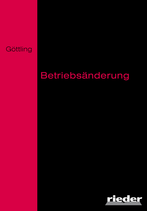 Betriebs&auml;nderung - Wulfhard G&ouml;ttling