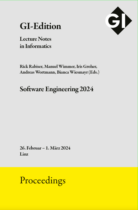 GI Edition Proceedings Band 343 "Software Engineering 2024" - 