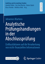 Analytische Pr&uuml;fungshandlungen in der Abschlusspr&uuml;fung - Johannes Martens