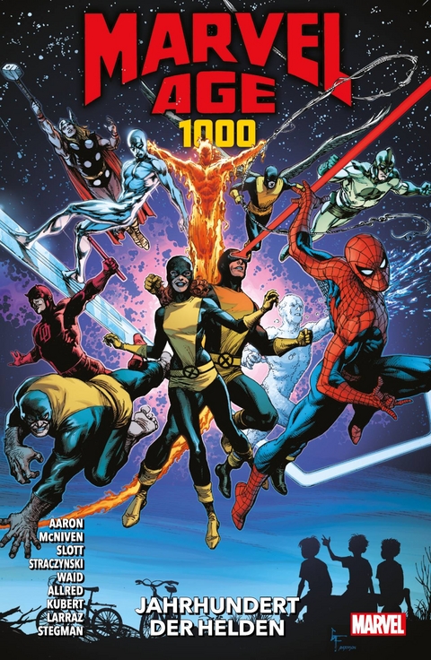 Marvel Age 1000: Jahrhundert der Helden - Jason Aaron, Steve McNiven, Michael Allred, Armando Iannucci, Rainbow Rowell, Dan Slott, Ryan Stegman, J. Michael Stracznski, Mark Waid, Kaare Andrews, Alessandro Cappuccio, Adam Kubert, Pepe Larraz, Jp Mayer, Marguerite Sauvage