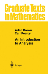 An Introduction to Analysis - Arlen Brown, Carl Pearcy
