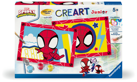 CreArt, Malen nach Zahlen Junior Marvel Der ultimative Spider-Man - Spidey