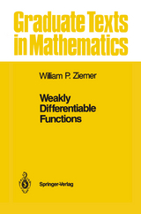 Weakly Differentiable Functions - William P. Ziemer