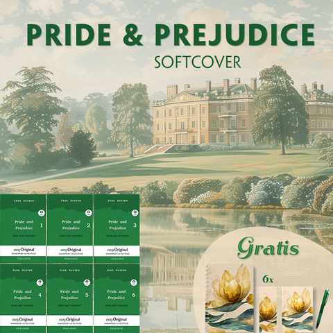 Pride and Prejudice / Stolz und Vorurteil - Softcover (6 B&uuml;cher + Audio-Online + exklusive Extras) - Frank-Lesemethode - Jane Austen