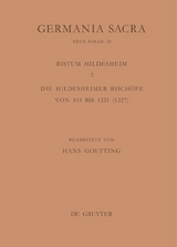 Die Bist&uuml;mer der Kirchenprovinz Mainz. Das Bistum Hildesheim 3. Die Hildesheimer Bisch&ouml;fe von 815 bis 1221 (1227)