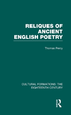 Reliques of Ancient English Poetry