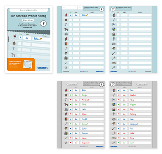 Ich schreibe Wörter richtig - Abreißblock 7 - Lernzielkontrolle - Ritter-Wörter