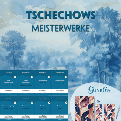 Tschechows Meisterwerke (8 B&uuml;cher + Audio-Online + exklusive Extras) - Frank-Lesemethode - Anton Pawlowitsch Tschechow