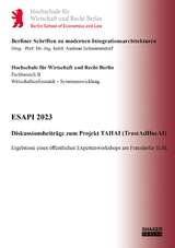 ESAPI 2023 &ndash; Diskussionsbeitr&auml;ge zum Projekt TAHAI (TrustAdHocAI) - 