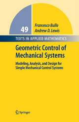 Geometric Control of Mechanical Systems - Francesco Bullo, Andrew D. Lewis