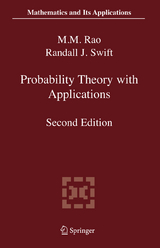 Probability Theory with Applications - Malempati M. Rao, Randall J. Swift