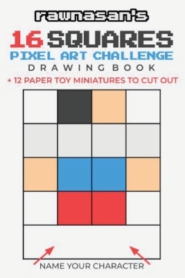16 Squares Pixel Art Challenge Drawing Book -  Rawnasan