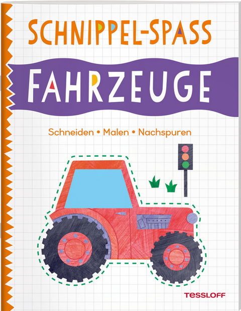 Schnippel-Spa&szlig;. Fahrzeuge. Schneiden - Malen - Nachspuren