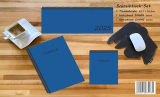 Schreibtisch-Set 2025, m. 1 Kalender, m. 1 Beilage, m. 1 Beilage, 3 Teile