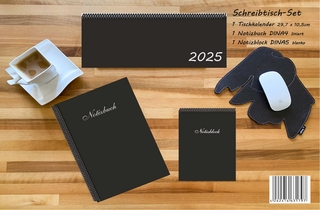 Schreibtisch-Set 2025, m. 1 Kalender, m. 1 Beilage, m. 1 Beilage, 3 Teile