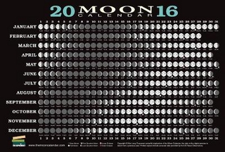 2016 Moon Calendar Card (20-Pack)