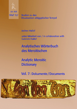 Analytisches W&ouml;rterbuch des Meroitischen / Analytic Meroitic Dictionary - Jochen Hallof