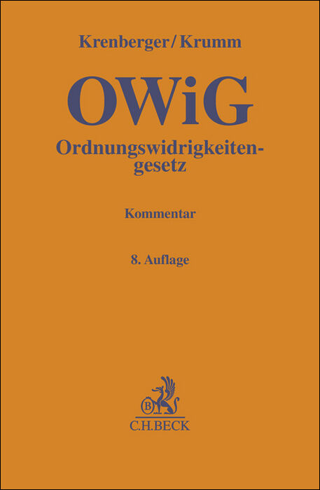 Ordnungswidrigkeitengesetz: OWiG - Benjamin Krenberger, Carsten Krumm